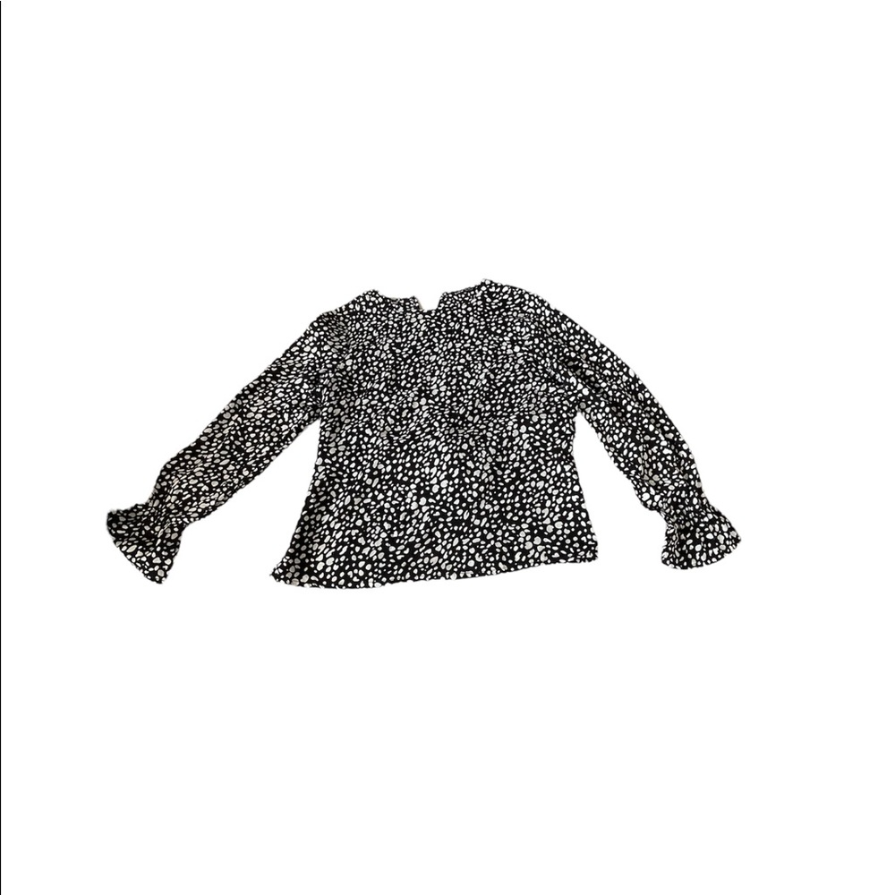 Cow Print long sleeve blouse